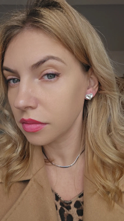 Cercei in forma de Inimioara din Argint 925 fara pietre– 2.41 g, 1.3 cm [3]