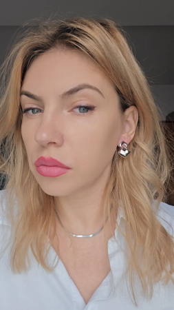 Cercei in forma de Patrat din Argint 925 fara pietre– 6.44 g, 2.5 cm [2]