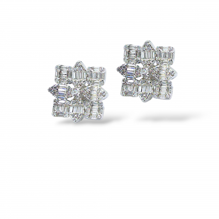 Bijuterii din argint - Cercei Mireasă din Argint 925 cu Pietre Zirconia Albe – 5.23 g, 1.5 cm