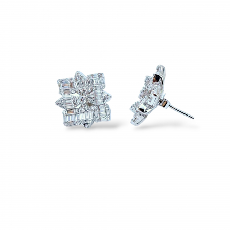 Cercei Mireasă din Argint 925 cu Pietre Zirconia Albe – 5.23 g, 1.5 cm [1]