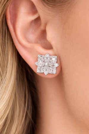 Cercei Mireasă din Argint 925 cu Pietre Zirconia Albe – 5.23 g, 1.5 cm [1]