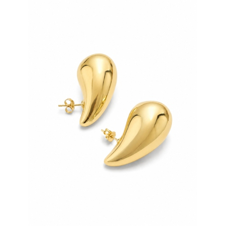 Cercei din Aur - Cercei Statement din Aur 14K – Design Organic Lucios
