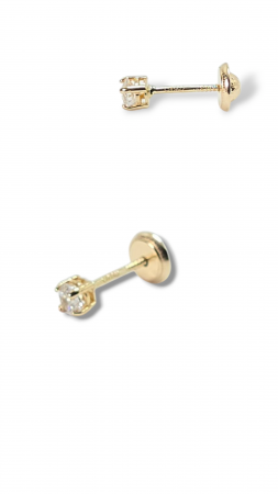 Cercei Bebe din Aur 14 kt  cu piatra cubic Zirconia [1]