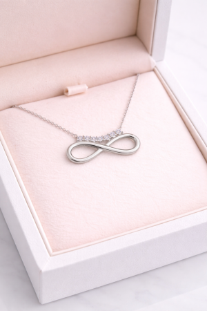 Colier din argint 925 „Infinit” cu zirconii – eleganță eternă [2]