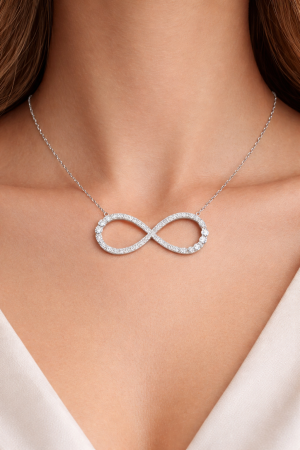 Colier din argint 925 „Infinit” cu zirconii – eleganță fără sfârșit [2]