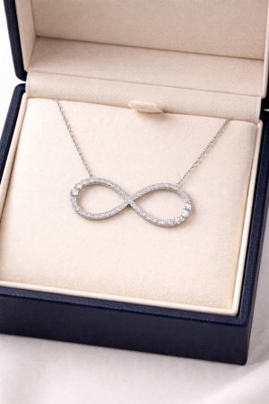 Colier din argint 925 „Infinit” cu zirconii – eleganță fără sfârșit [1]