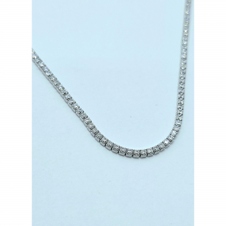 Colier Tenis din Argint 925 cu Cristale Zirconia Transparente – 7.21 g, 38-43 cm [2]