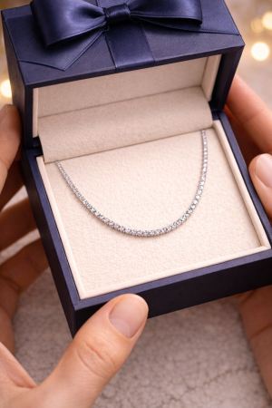 Colier Tennis din argint 925 cu zirconii – strălucire continuă, eleganță absolută [2]