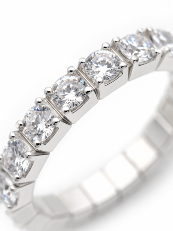 Inel Eternity Elastic din Argint 925 cu Zirconii Strălucitoare [2]
