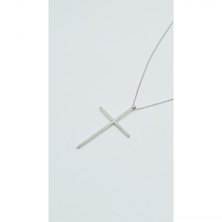 Lanț Cruce din Argint 925 fără Pietre – 3.02 g, 40-45 cm [4]