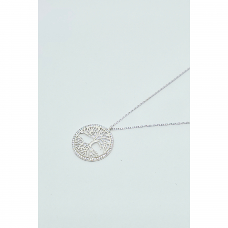 Lanț Copacul Vieții din Argint 925 cu Cristale Zirconia – 3.31 g, 42-47 cm [3]