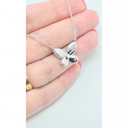 LLanț din Argint 925 cu Fluturaș și Cristal Zirconia – 5.77 g, 41-46 cm [2]