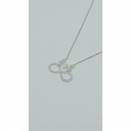 Lanț Familie din Argint 925 cu Cristale Zirconia – 2.44 g, 40-45 cm [4]