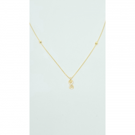 Lant Infinit din Aur 14 kt , pietre zirconia ,2.57 gr [3]