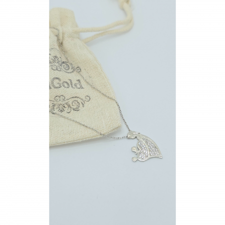 Lanț Mamă cu Fetiță și Băiețel din Argint 925 cu Cristale Zirconia – 2.60 g, 40-46 cm [2]