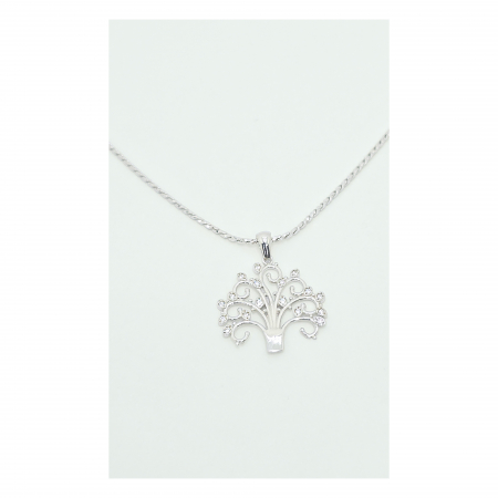 Medalion Copacul Vieții din Argint 925 cu Cristale Zirconia – 4.19 g [3]
