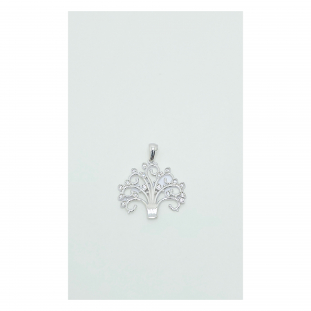 Medalion Copacul Vieții din Argint 925 cu Cristale Zirconia – 4.19 g [2]