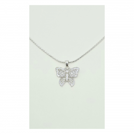 Medalion Fluturaș din Argint 925 cu Cristale Zirconia – 1.97 g [3]