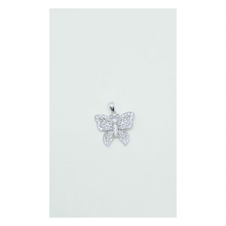 Medalion Fluturaș din Argint 925 cu Cristale Zirconia – 1.97 g [2]