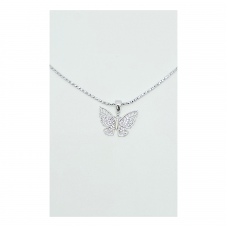 Medalion Fluturaș din Argint 925 cu Cristale Zirconia – 1.19 g [3]