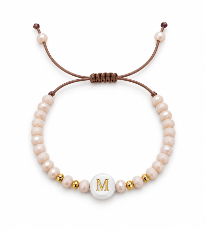 Set Bijuterii pentru Fetițe – Colier și Brățară cu Inițială Personalizată și Cruce Aurie [3]