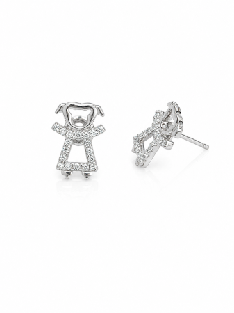 Set cu Fetițe din Argint 925 cu Pietre Zirconia – 3.30 g [1]