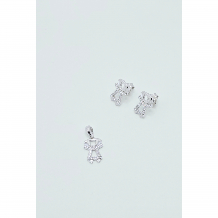 Set cu Fetițe din Argint 925 cu Pietre Zirconia – 3.30 g [3]