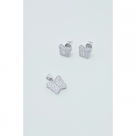 Set cu Fluturaș din Argint 925 cu Cristale Zirconia – 3.38 g [1]