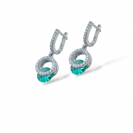 Set din Argint 925 cu Cristale Zirconia Turcoaz – 9.91 g [1]