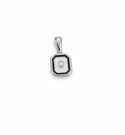 Set Geometric din Argint 925 cu Cristal Transparent – Medalion, Inel și Cercei [1]