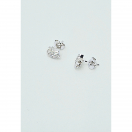 Set Hello Kitty din Argint 925 cu Cristale Transparente – 3.16 g [2]