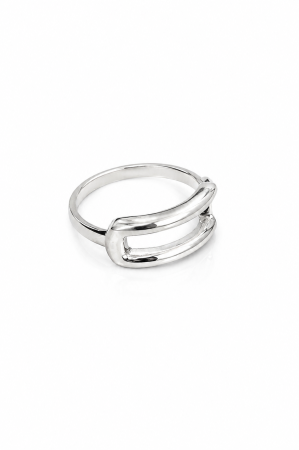 Set Minimalist Geometric din Argint 925 – Medalion, Inel și Cercei [2]