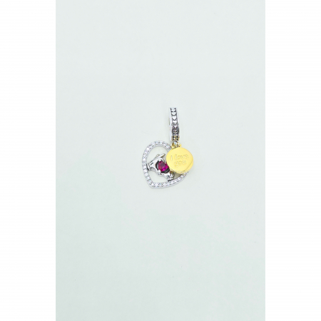 Bratari cu Talismane - Talisman "I Love You" din Argint 925 cu Cristale Zirconia – 3.58 g