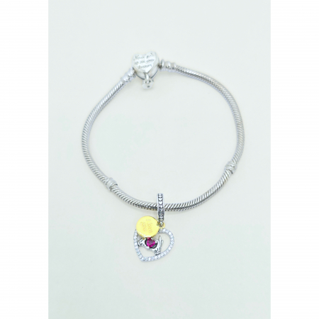 Talisman "I Love You" din Argint 925 cu Cristale Zirconia – 3.58 g [2]