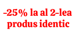 -25% discount la al doilea produs identic