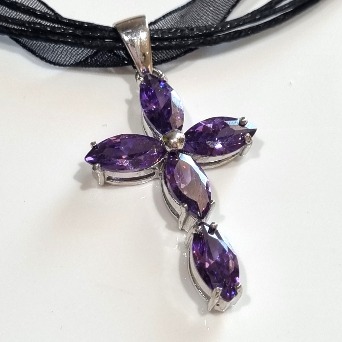 Marysia Amethyst Cross [3]