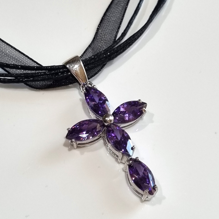 Marysia Amethyst Cross [4]