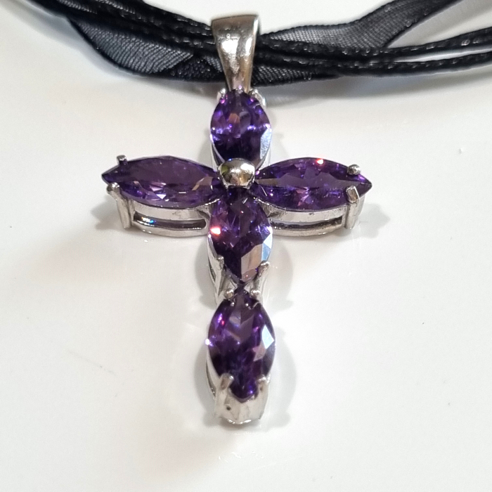 Marysia Amethyst Cross [7]