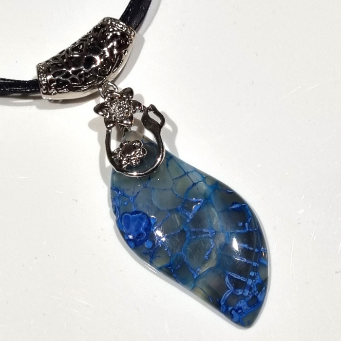 Marysia Blue Agate and Flower [3]