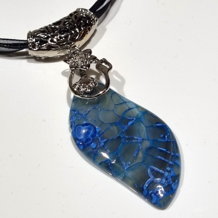 Marysia Blue Agate and Flower [4]