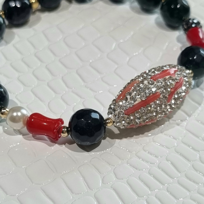 Marysia Dark Green Jade & Coral [7]