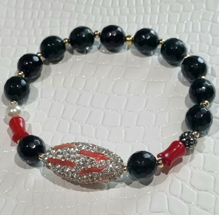 Marysia Dark Green Jade & Coral [11]