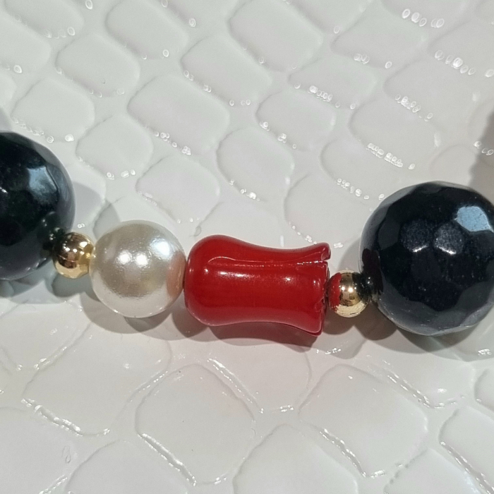Marysia Dark Green Jade & Coral [9]