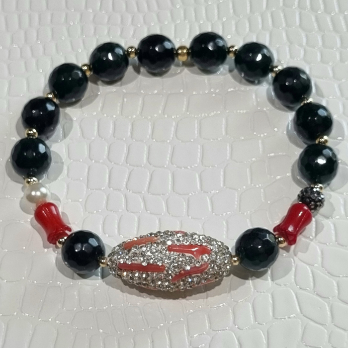 Marysia Dark Green Jade & Coral [3]