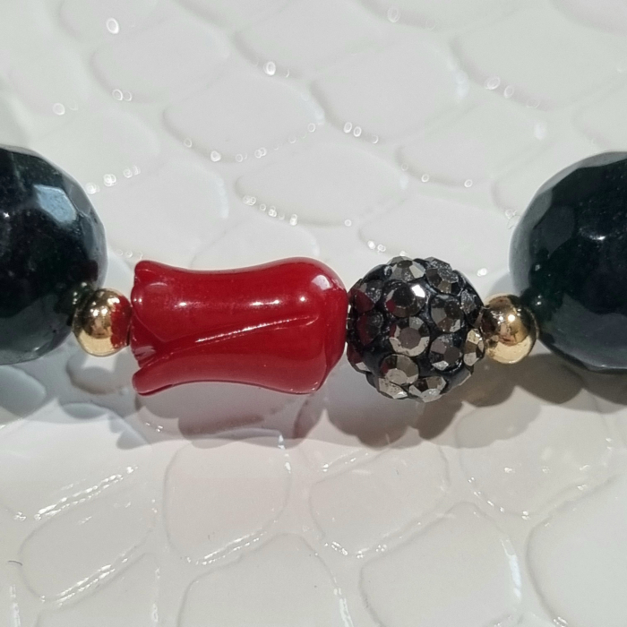 Marysia Dark Green Jade & Coral [13]
