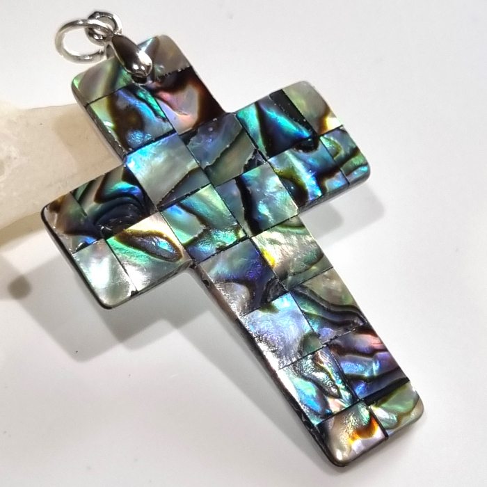 Marysia Paua Shell Cross [4]