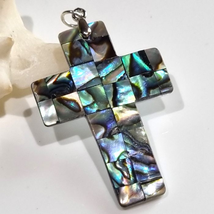 Marysia Paua Shell Cross [3]