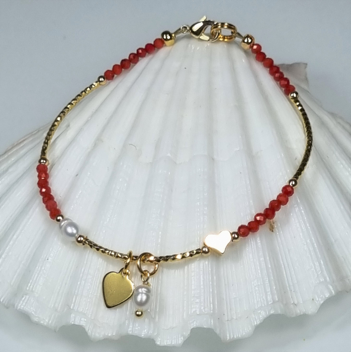 Marysia Pearls, Coral and Heart [8]