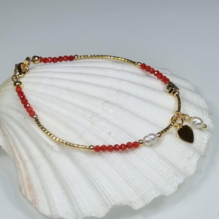 Marysia Pearls, Coral and Heart [6]