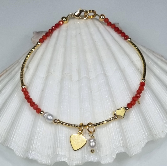 Marysia Pearls, Coral and Heart [2]